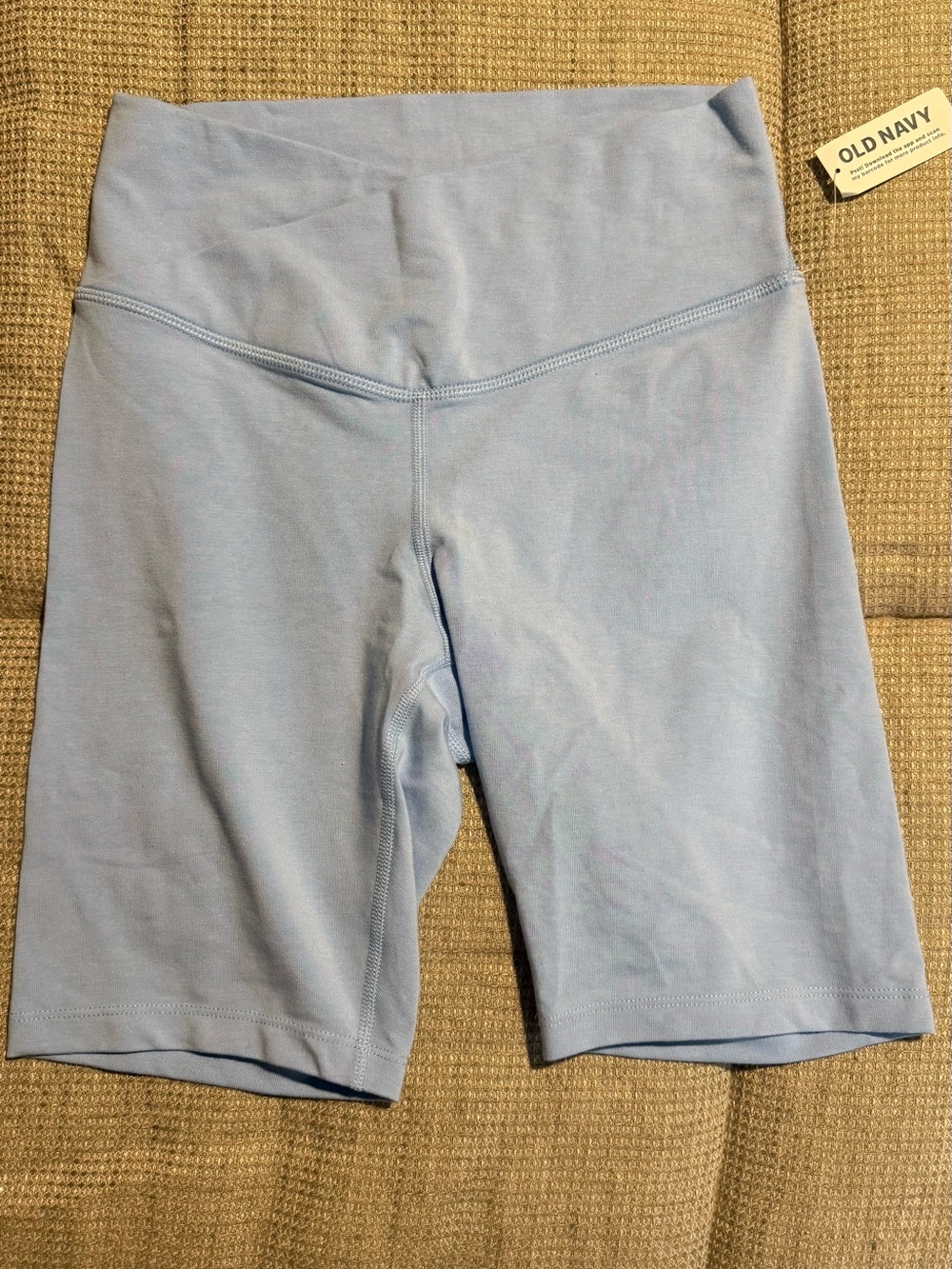 Old Navy Light Blue High-Waist Bike Shorts